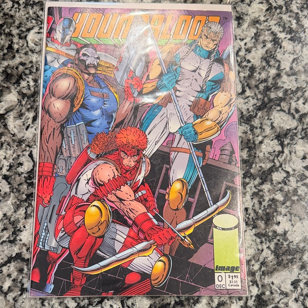 Marvel Comic Book with Red and Gold Accents Youngblood